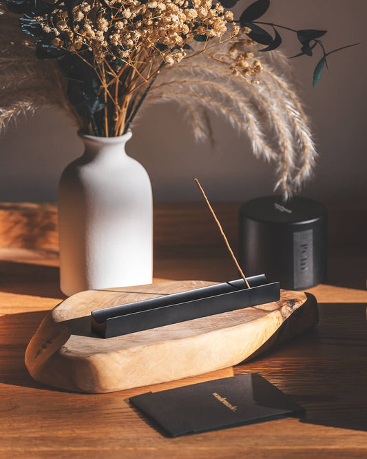 Black Brass Incense Holder